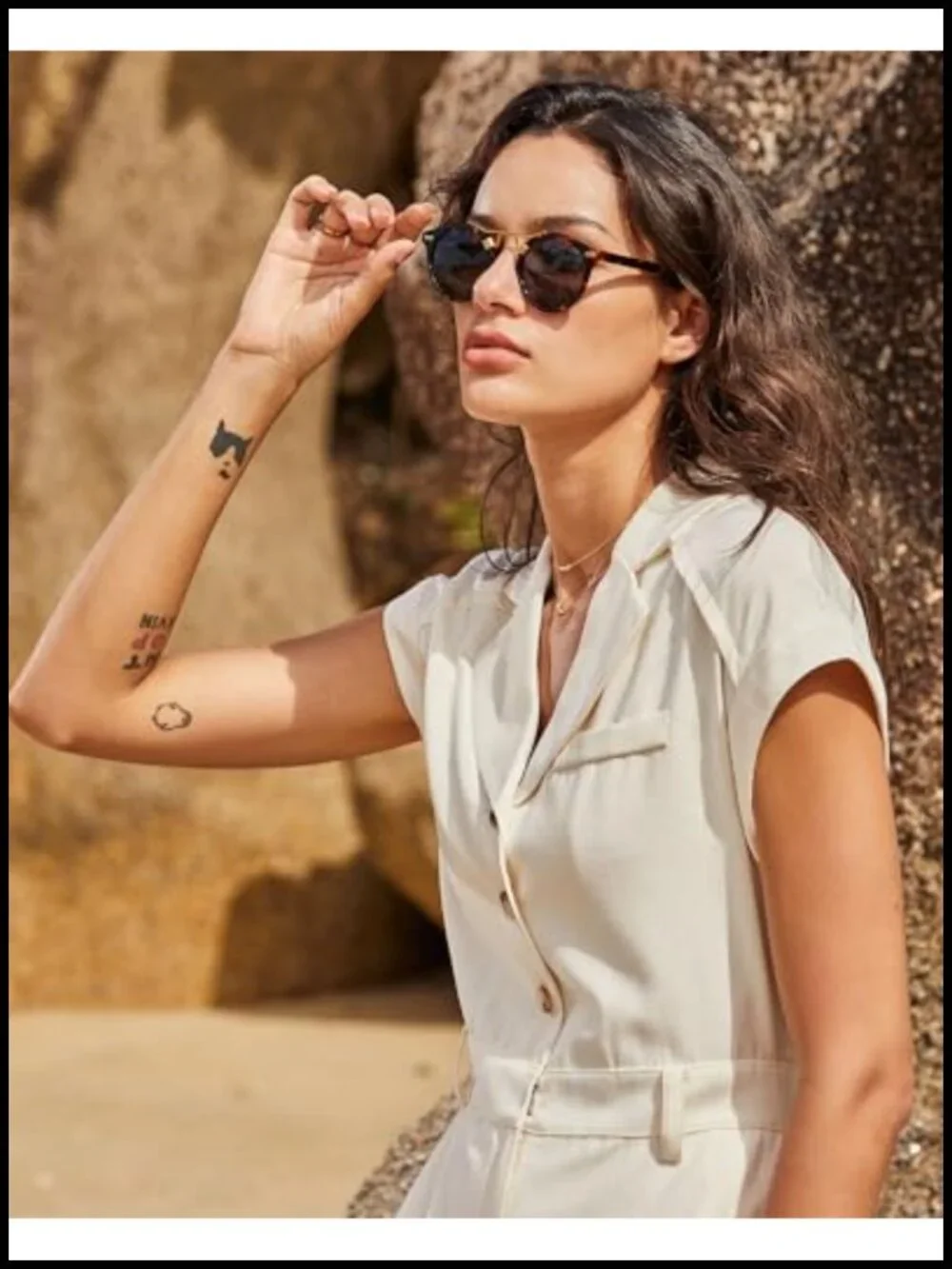 Retro Round Acetate Polarized Sunglasses UV Protection